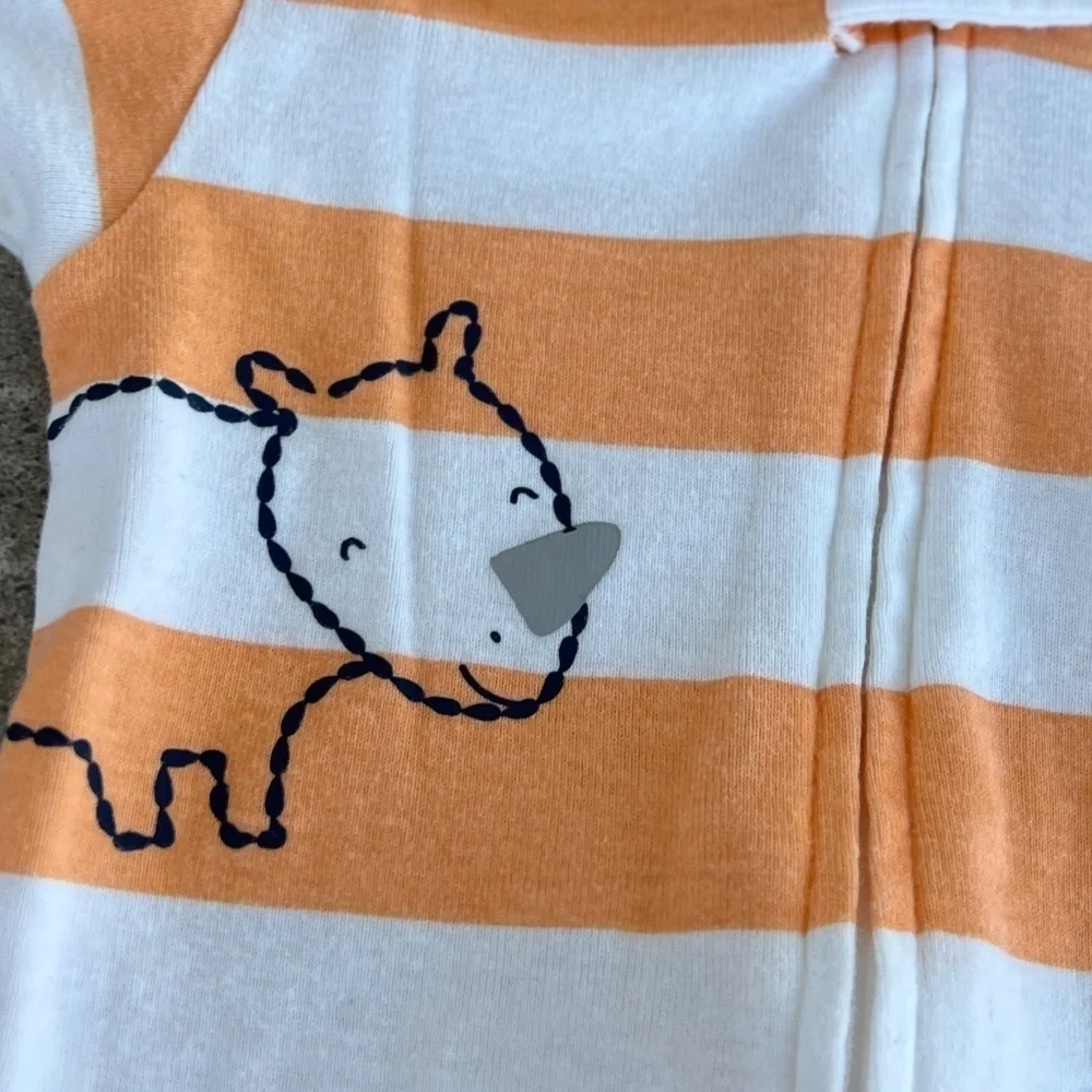 Carter's Size 2T Striped Cotton Pajamas Jumper Snug Fit Cotton